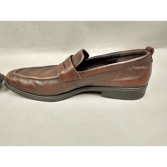 ECCO Melbourne Slip On Leather Penny Loafer Brown Men’s Size 12/12.5 - Picture 6 of 9
